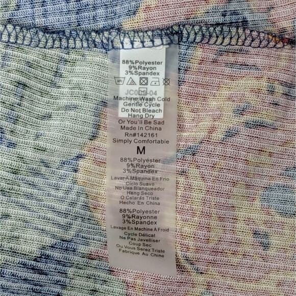 LuLaRoe Floral Joy Vest - Size M - GUC - Picture 6 of 7